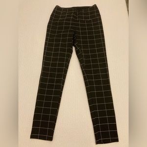 Tummy control leggings. Nice enough for the office.